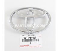 Toyota 75311-60090 EMBLEM, RADIATOR GRILLE (OR FRONT PANEL) OEM Original Genuine 7531160090