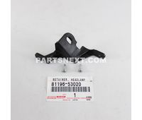 Toyota 81196-53020 RETAINER, LH HEADLAMP PROTECTOR, LWR LH OEM Original Genuine 8119653020