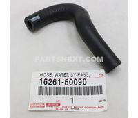 Toyota 16261-50090 HOSE, WATER BY-PASS OEM Original Genuine 1626150090