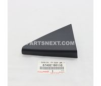 Toyota 67492-60110 GARNISH, FRONT DOOR LOWER FRAME BRACKET, LH OEM Original Genuine 6749260110