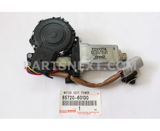 Toyota 85720-60130 MOTOR ASSY, POWER WINDOW REGULATOR, FRONT LH OEM Original Genuine 8572060130