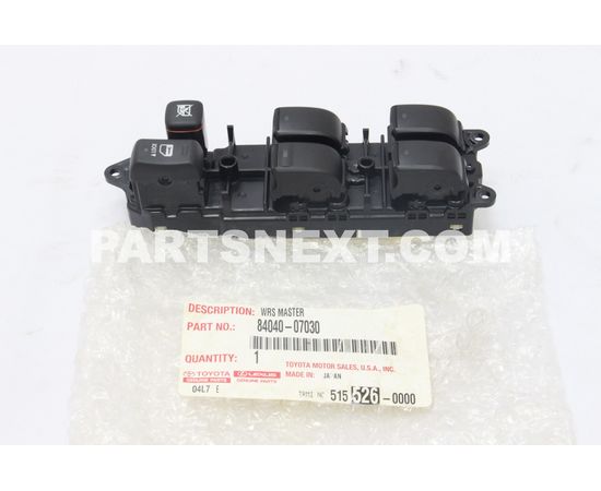 Toyota 84040-07030 MASTER SWITCH ASSY,MULTIPLEX NETWORK OEM Original Genuine 8404007030