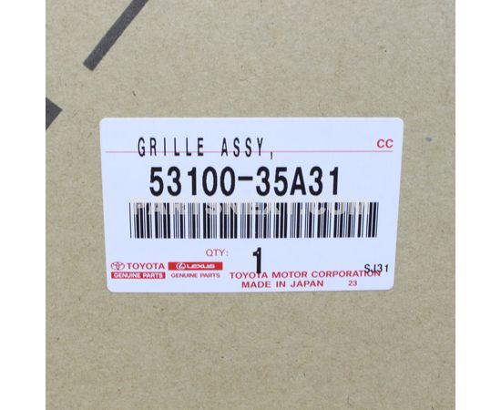 Toyota 53100-35A31 GRILLE, RADIATOR OEM Original Genuine 5310035A31