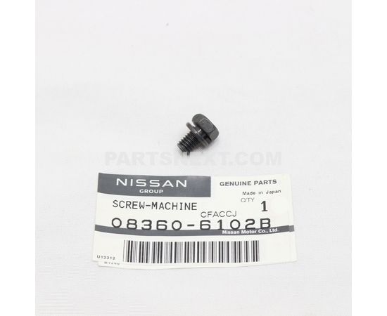 Nissan 08360-6102B SCREW-MACHINE OEM Original Genuine 083606102B